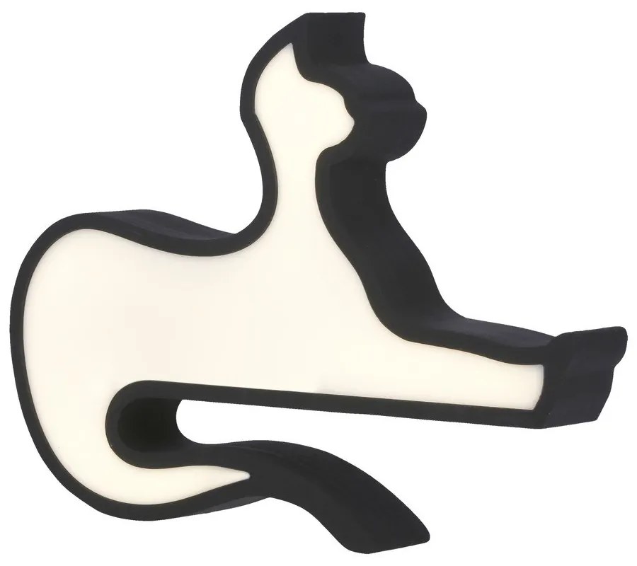 Lampada per bambini nera Cat - Candellux Lighting