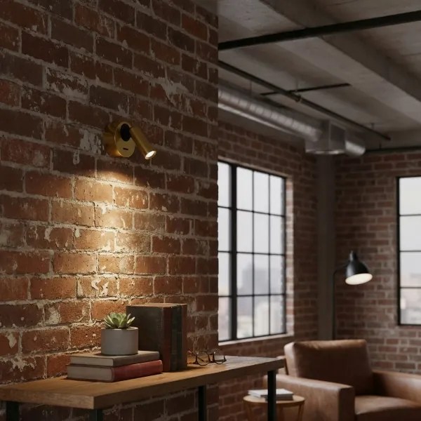 Ideal Lux - Luce Spot da parete a LED BEAN LED/3W/230V CRI 90 ottone