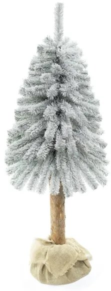 Albero di Natale su tronco NATURAL WITH SNOW 150 cm abete