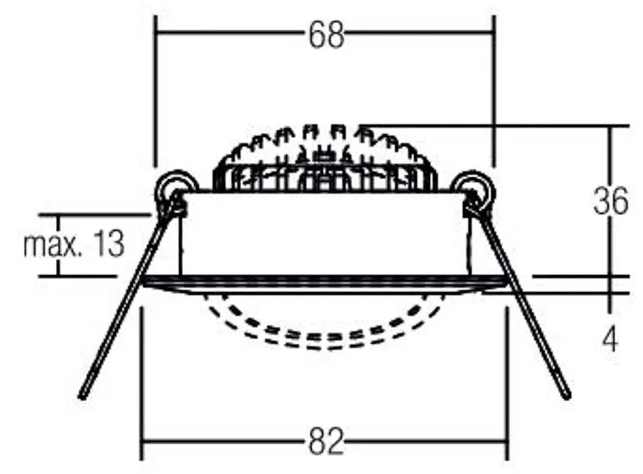 BRUMBERG BB03 spot incasso no dimming, cromo