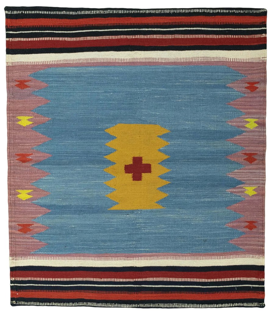 Kilim Tappeto persiano 110x100 (Iran) Tessuto A Mano
