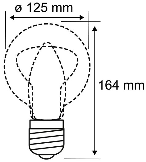 Lampadina LED INNER G125 E27/3,5W/230V 1800K - Paulmann 28875