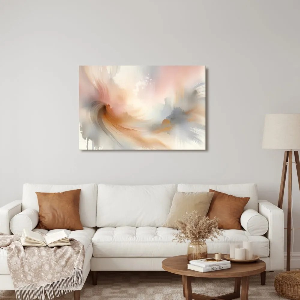 Quadro su tela – Pennellate delicate in acquarello