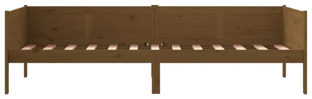 Dormeuse miele in legno massello di pino 80x200 cm