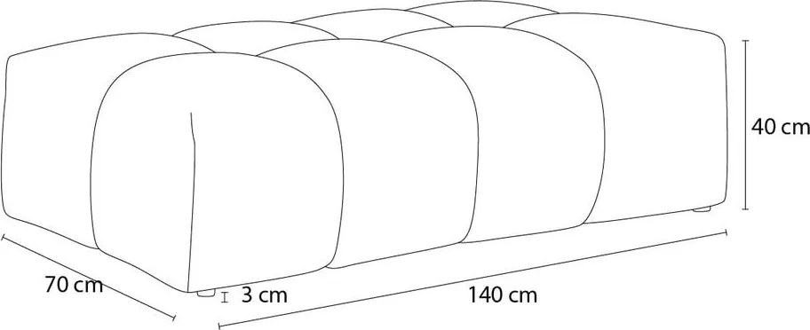 Poggiapiedi color senape con rivestimento in ciniglia Everest – Bobochic Paris