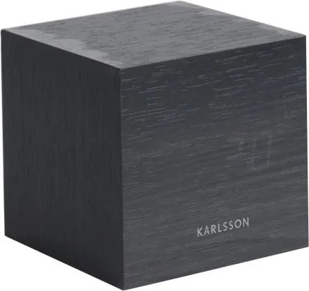 Sveglia nera , 8 x 8 cm Mini Cube - Karlsson