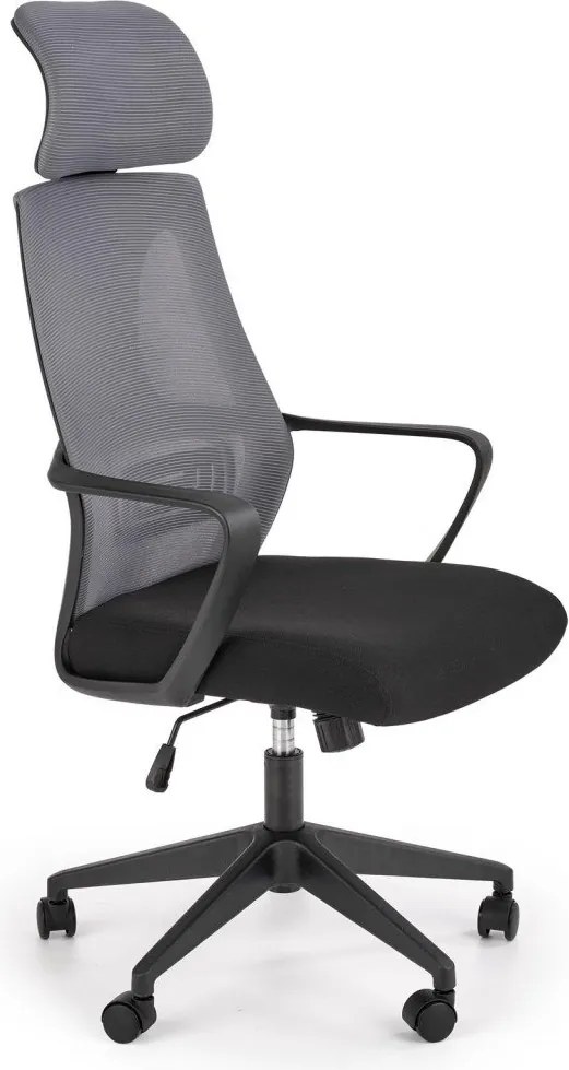 Sedia da ufficio Valdez in grigio/nero