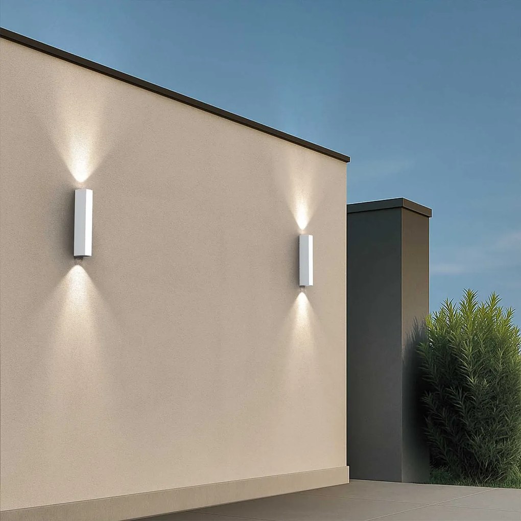 Applique Bidirezionale Bianca 12W CCT IP65 da esterno - Serie FILO Colore Bianco Variabile CCT