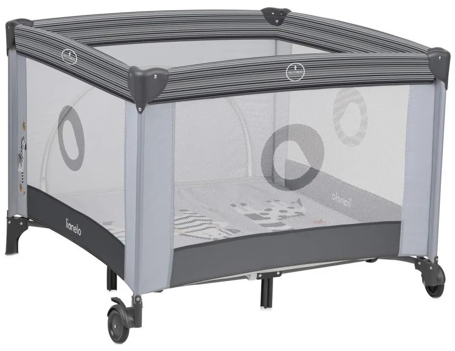 Lionelo - Recinto gioco BONNIE Grigio Pietra