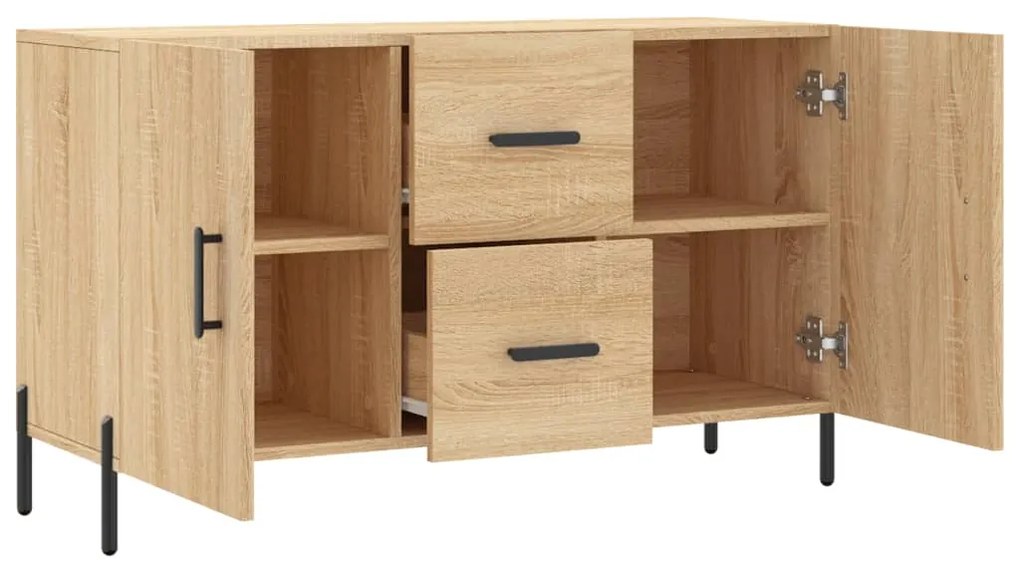 Credenza rovere sonoma 100x36x60 cm in legno multistrato