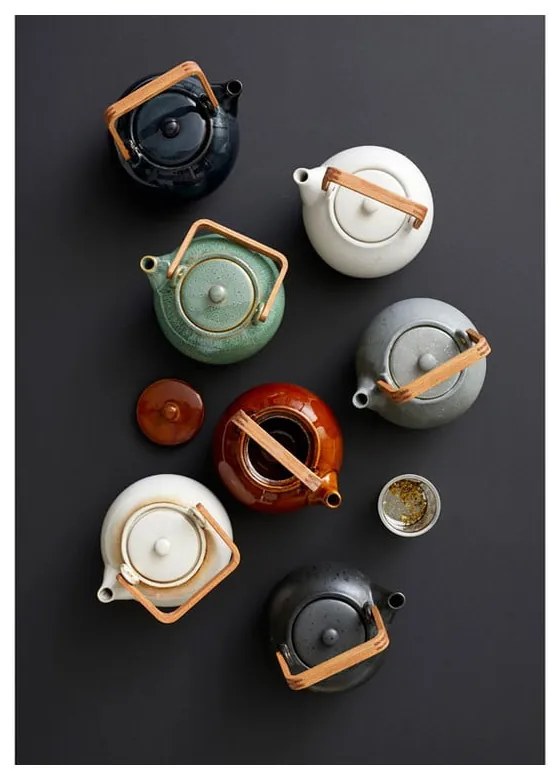 Teiera blu scuro in ceramica con filtro 1,2 l Gastro Blue – Bitz