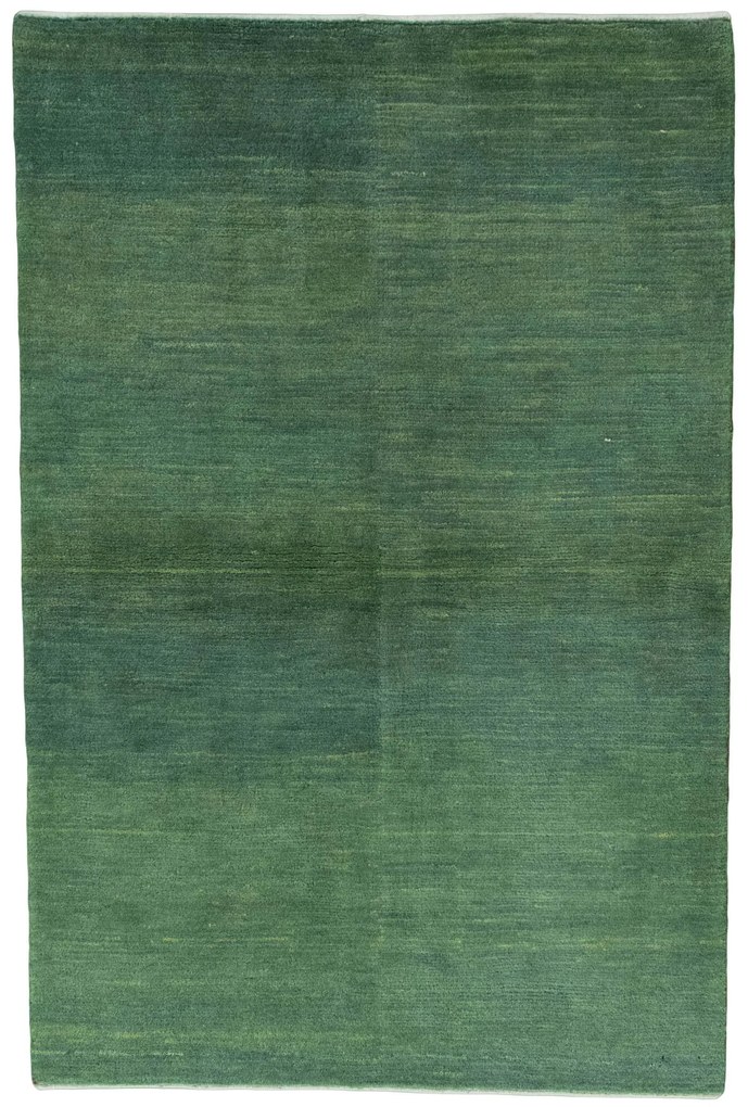 Gabbeh Tappeto 190 x 130 Verde (Iran) Annodato A Mano
