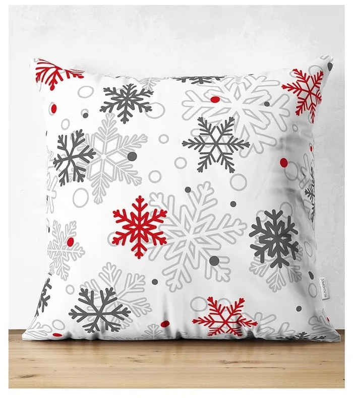 Set di 4 federe natalizie e runner da tavola Rosso Natale - Minimalist Cushion Covers