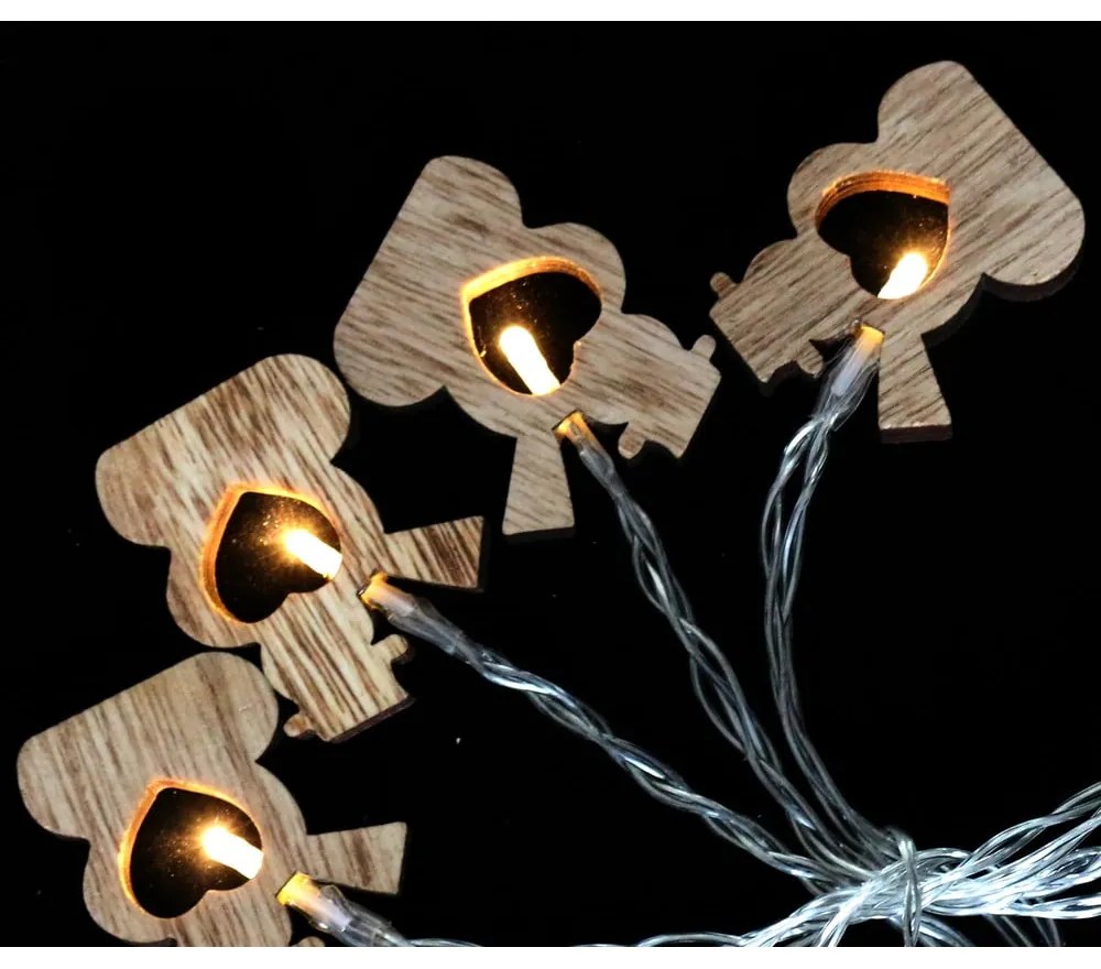 Catena luminosa con 10 luci LED gialle Snowmen - Casa Selección