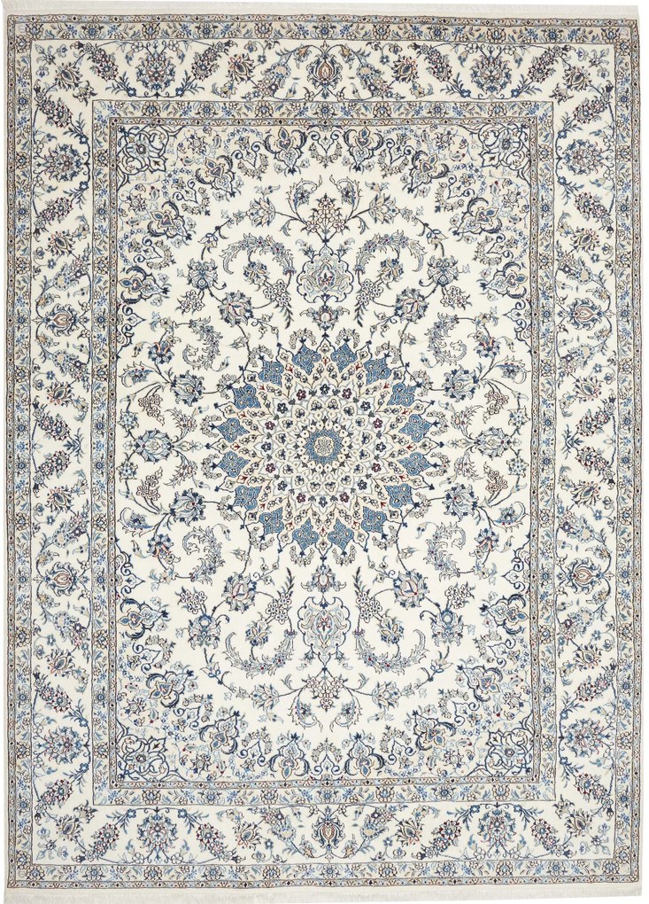 Nain Tappeto 250x340 Beige (Iran) Annodato A Mano