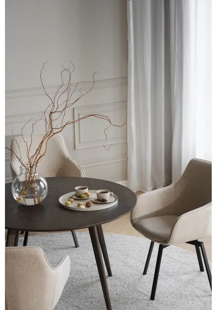 Set di sedie da pranzo beige in imbottito 2 pz Alison – Rowico