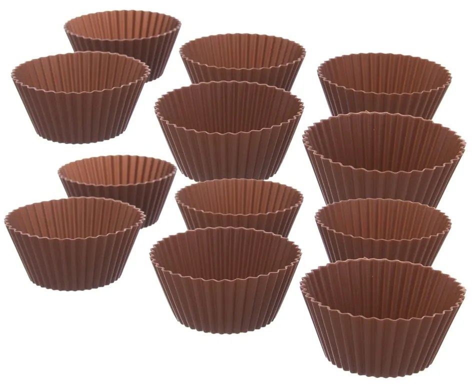 Set di stampi da forno in silicone per muffin 12 pz ø 5,5 cm – Orion
