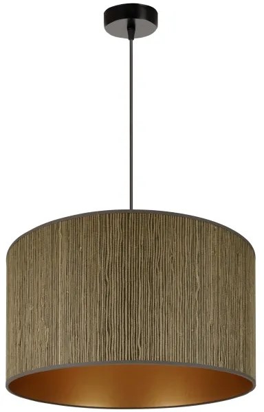 Brilagi - Lampadario a sospensione con filo BOSTON ROLLER 1xE27/15W/230V diametro 45 cm marrone/oro