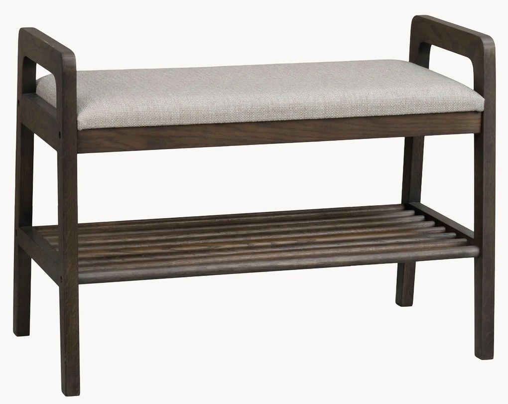 Panca imbottita in legno di quercia Inverness