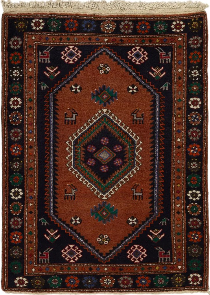 Shiraz Tappeto 150x110 (Iran) Annodato A Mano