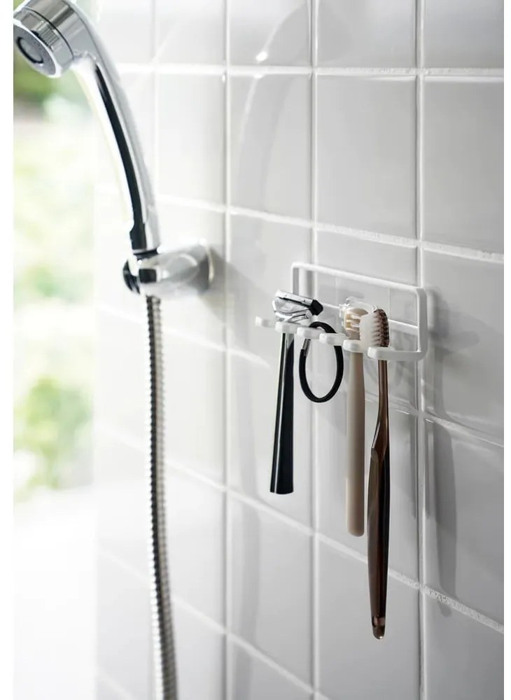 Portaspazzolini in metallo autoportante bianco Film Hook - YAMAZAKI