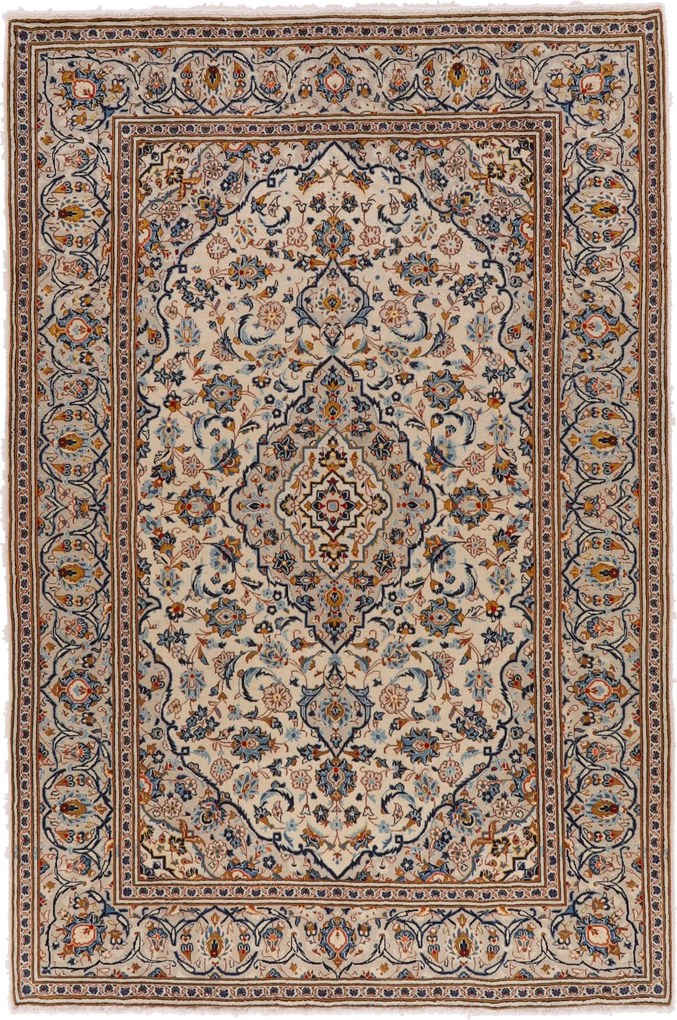 Kashan Tappeto 200x300 (Iran) Annodato A Mano