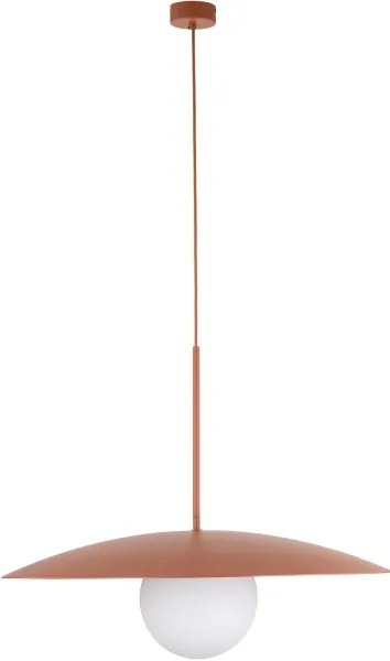 Lampadario a sospensione con filo SLATE 1xE27/15W/230V diametro 65 cm color mattone