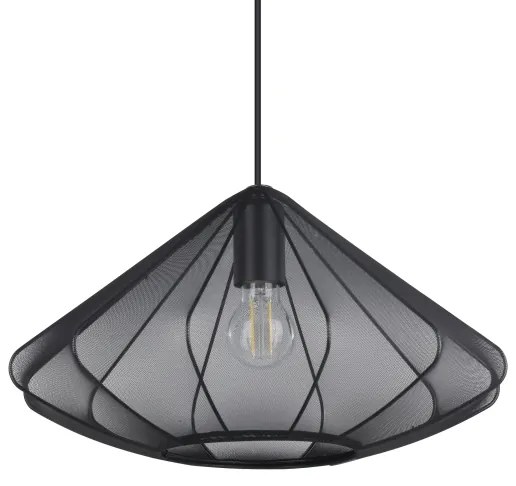 Eglo 43995 - Lampadario a sospensione con filo DOLWEN 1xE27/40W/230V diametro 42,5 cm nero