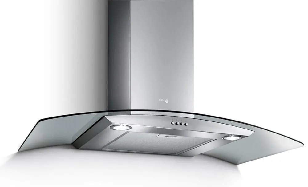 Cappa a parete Pantheon IX/A/90 TURBOAIR argento L 90 cm