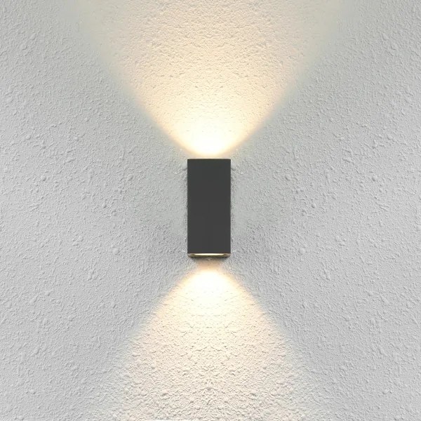 ITALUX OWL-2198-1SQ - Applique esterno GENTA 2xGU10/40W/230V IP54 15 cm