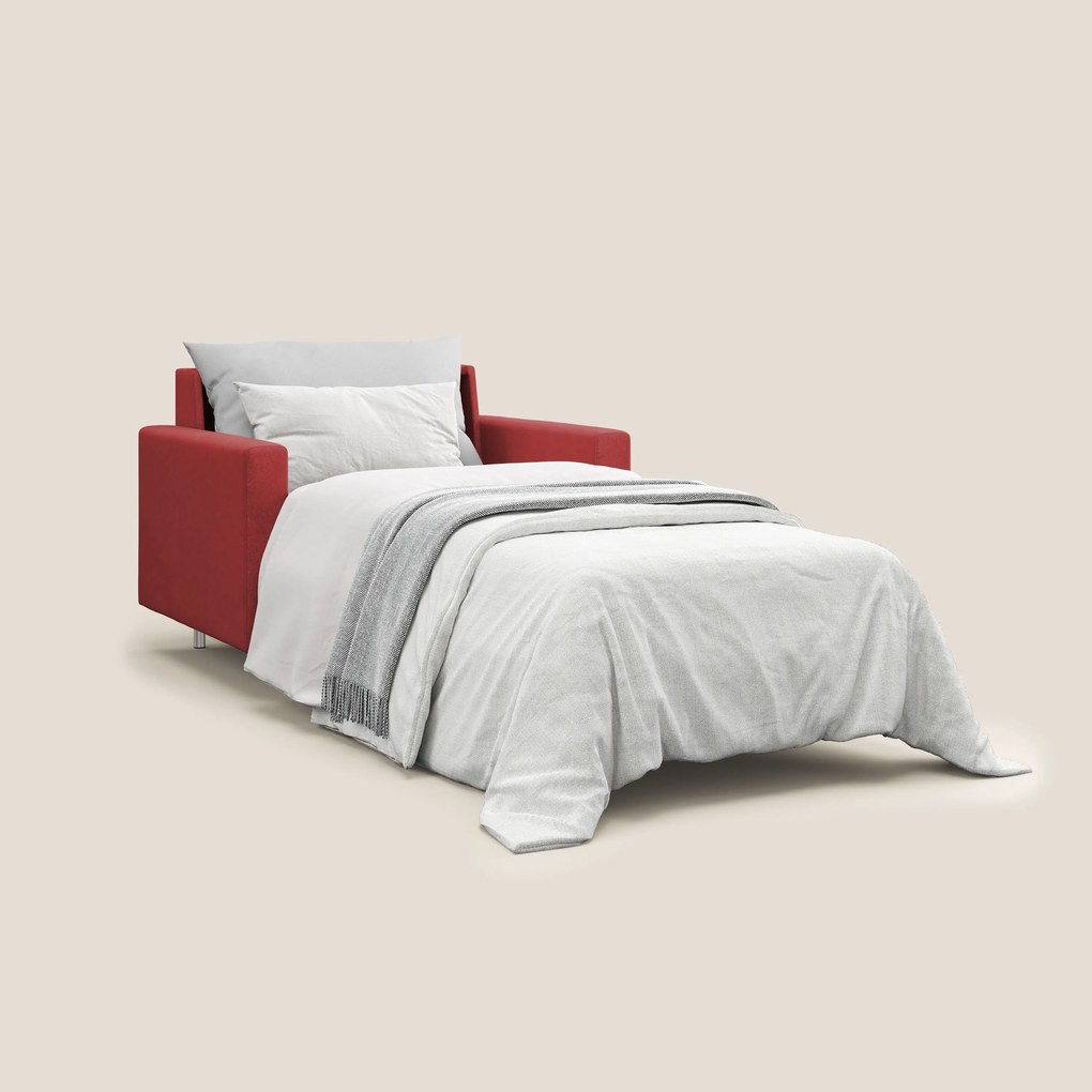 Megan poltrona letto in microfibra smacchiabile T11