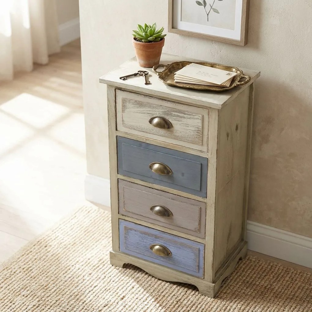 KEIRA - mobiletto in legno con cassetti