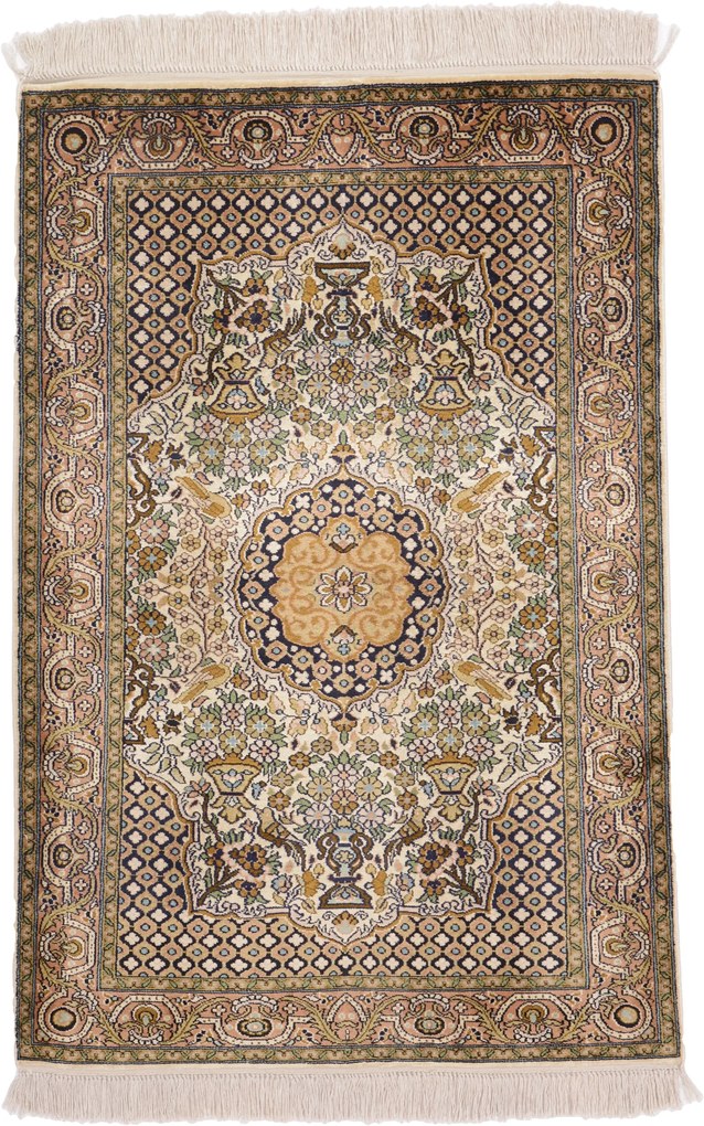 Cashmere Silk Tappeto orientale 70x100 (Indian) Annodato A Mano