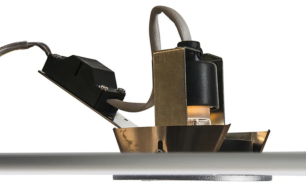 Set di 6 faretti incassati neri orientabili - Cisco