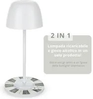 Lampada da tavolo touch con gioco alcolico 28 cm
