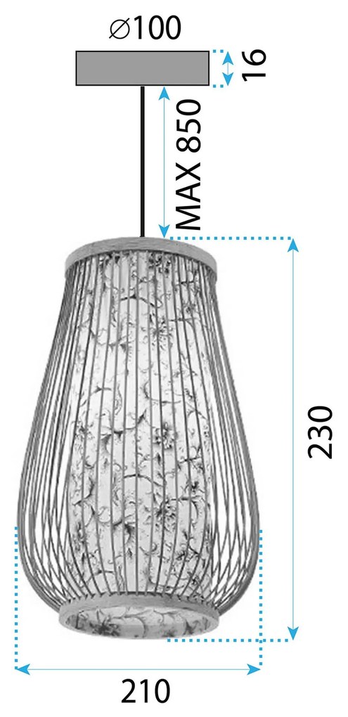 LAMPA WISZĄCA SUFITOWA ZŁOTA APP1577-5C