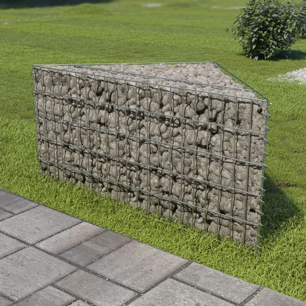 Gabbione Letto Rialzato İn Acciaio Zincato 75x75x50 Cm /