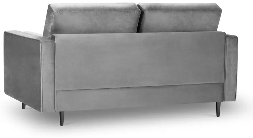 Divano in velluto grigio chiaro, 174 cm Santo - Milo Casa