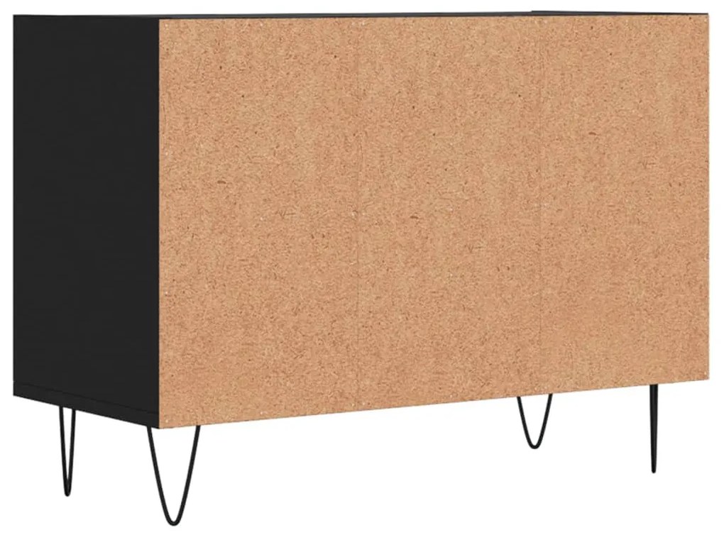 Mobile Porta TV Nero 69,5x30x50 cm in Legno Multistrato