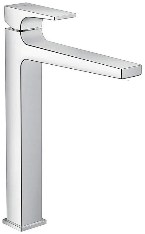 Rubinetto per lavabo getto laminare cristallino Metropol cromo lucido HANSGROHE H 30.4 cm