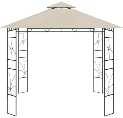 Gazebo 3x3x2,7 m Crema 160 g/m²