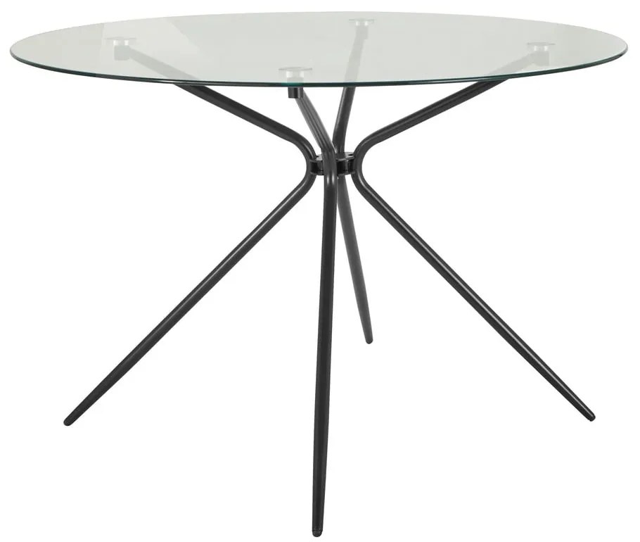 Tavolo da pranzo rotondo con piano in vetro ø 110 cm Silvie - Støraa