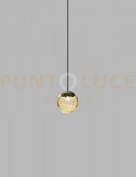 Puppet sospensione 16l ambra trasparente nero opaco 2 l22bb led 270...