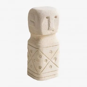 Statua di Pietra arenaria Nani Beige Crema - Sklum