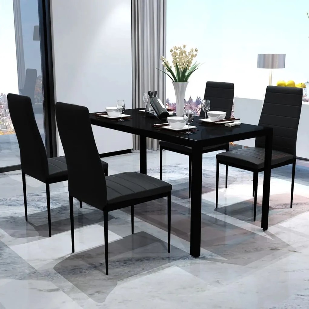 Set Da Pranzo 5 Pz Nero /