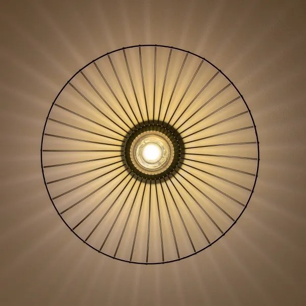 Brilagi - Plafoniera LED CERIA WIRE 1xE27/40W/230V diam. 45 cm nera