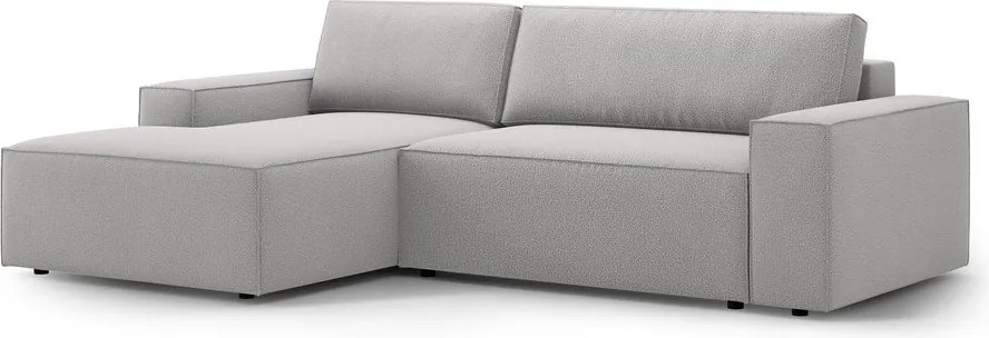 Divano letto angolare grigio chiaro (angolo sinistro) Jodie - Micadoni Home