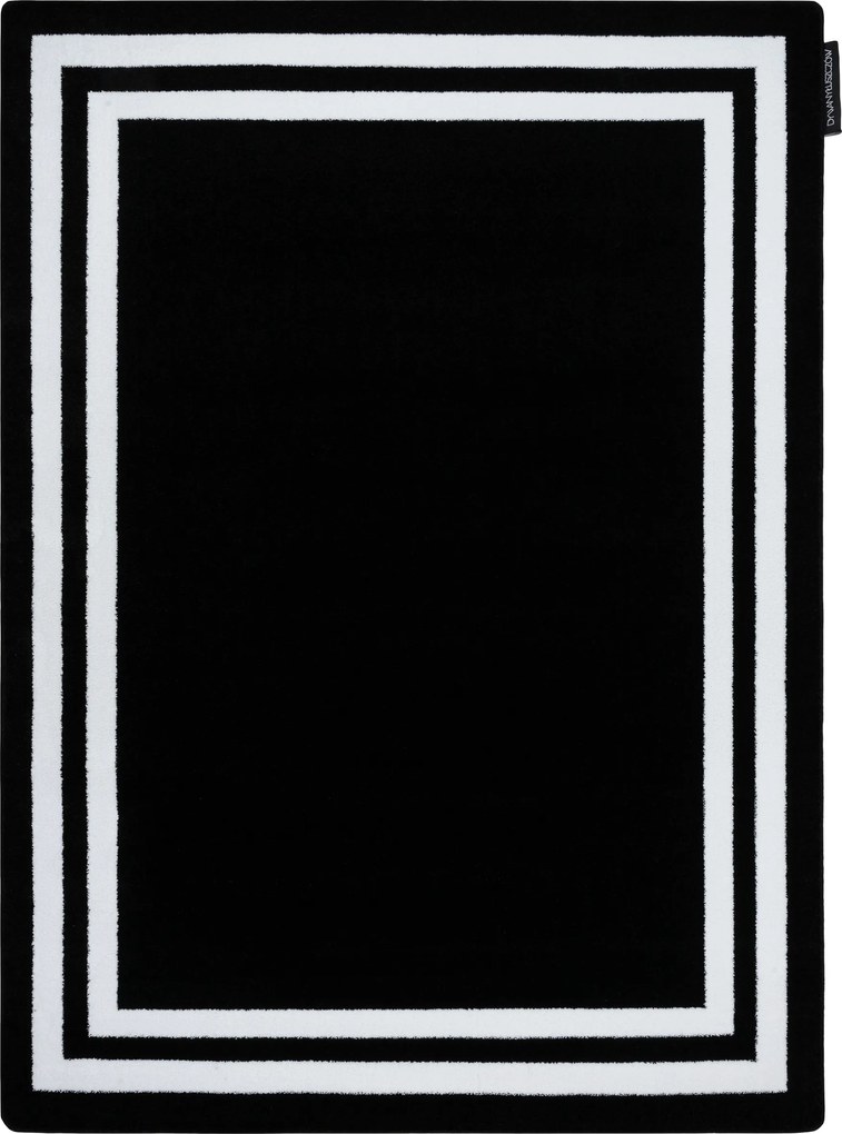 Tappeto HAMPTON Inquadrata nero - PRODOTTO DI SECONDO GRADO