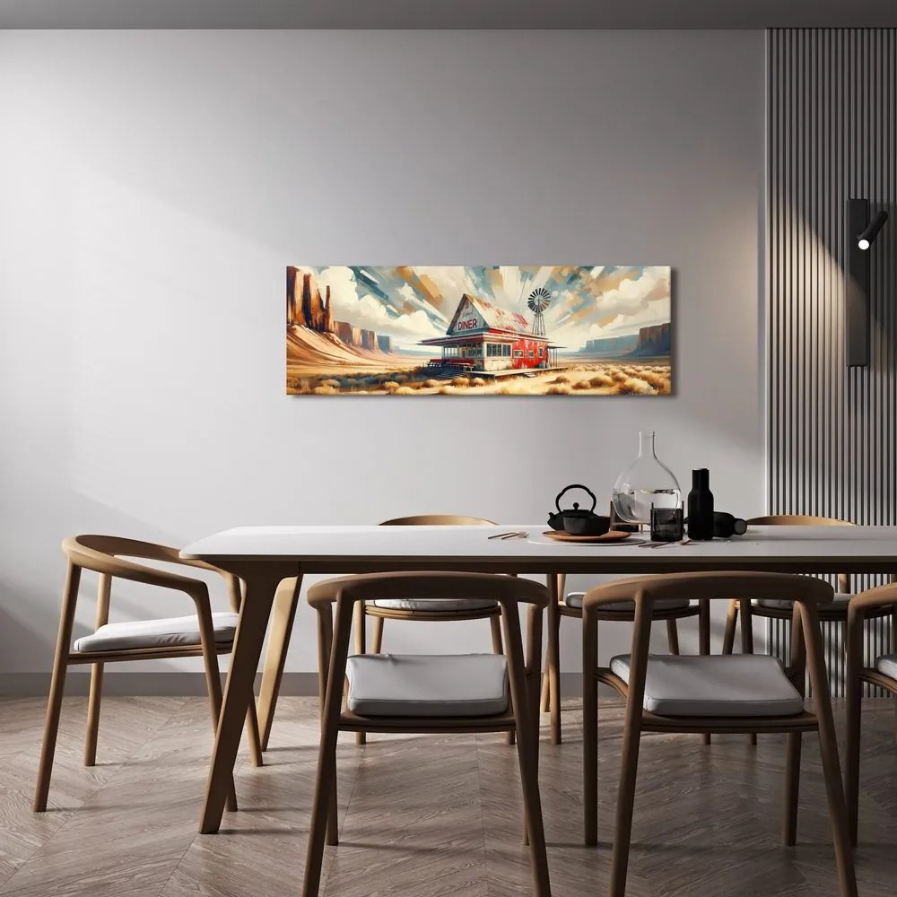Quadro su tela – Vicino a strada polverosa