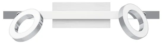 Eglo 96179 - Faretto CARDILLIO 2xLED/3,2W + LED/3,3/230V